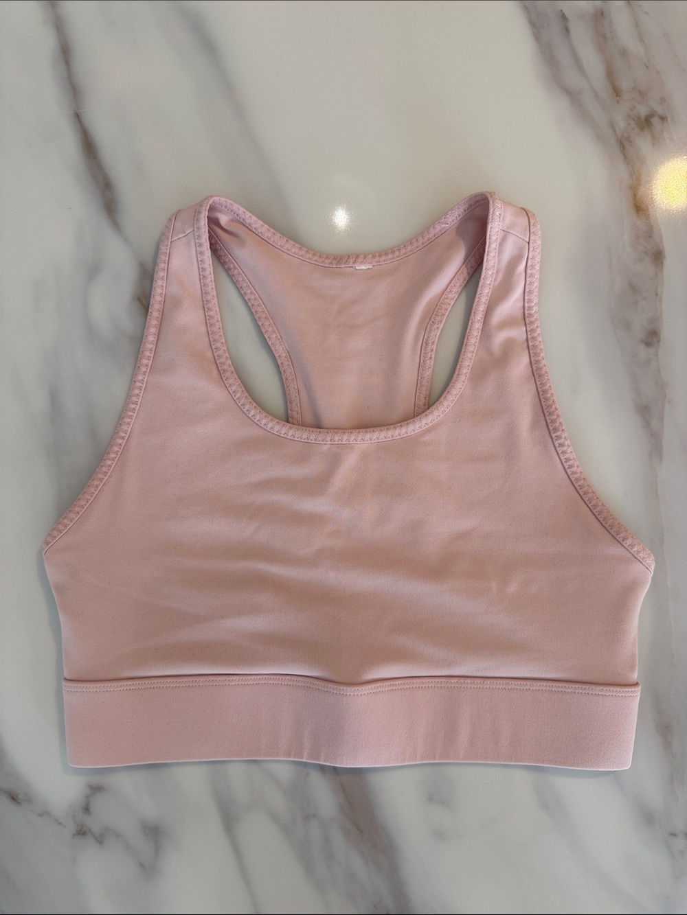 Fabletics High Impact Sports Bra Medium Light Pink Blush